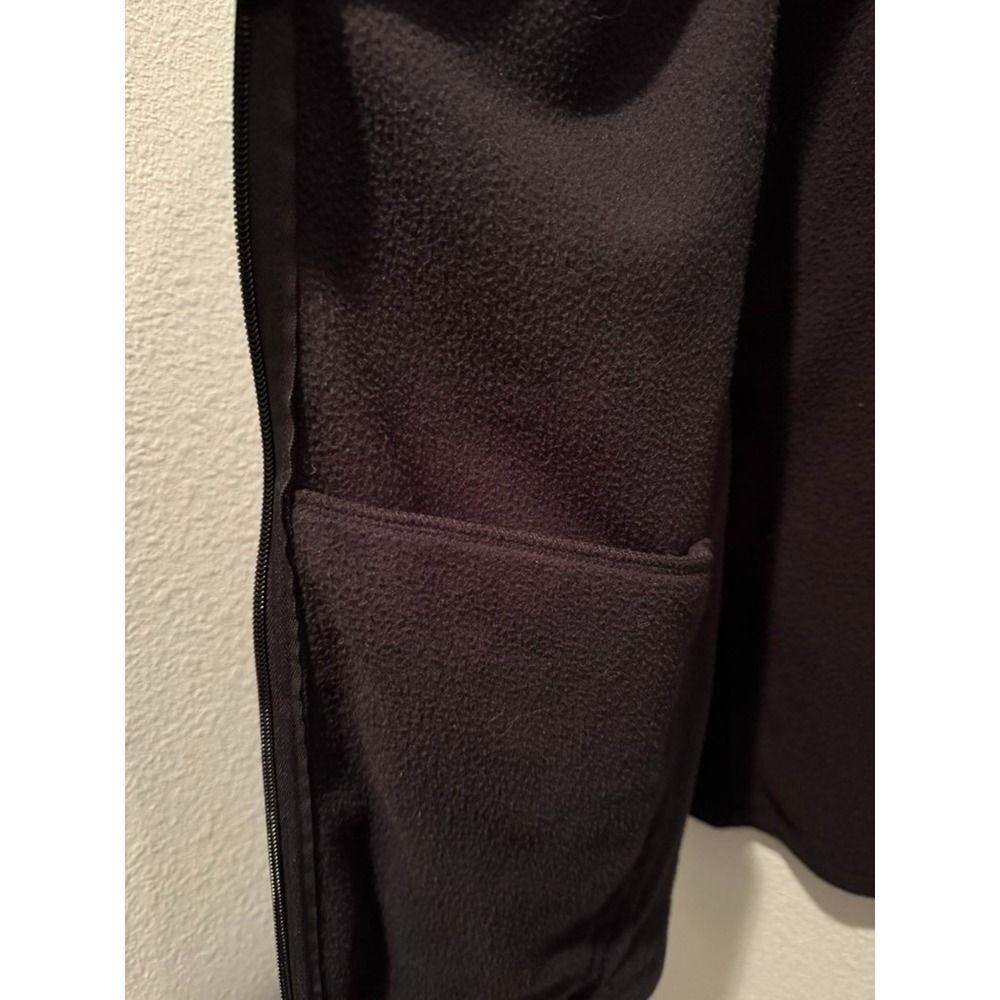 Lands' End Women's‎ 2X Black Fleece Vest Full Zip Pockets Cozy Warm Plus 20W-22W - Picture 5 of 9
